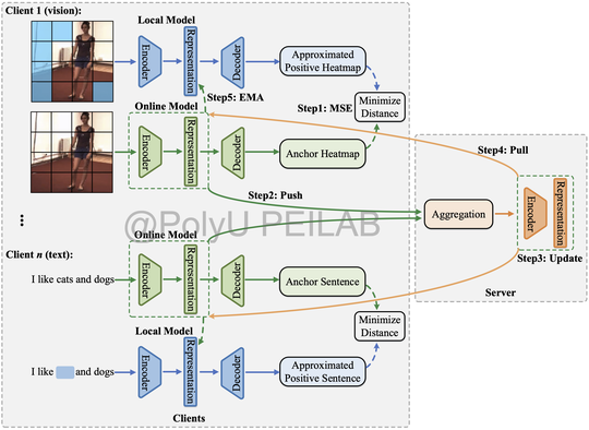 A Unified Contrastive Representation Learner for Cross-modal Federated Learning Systems.